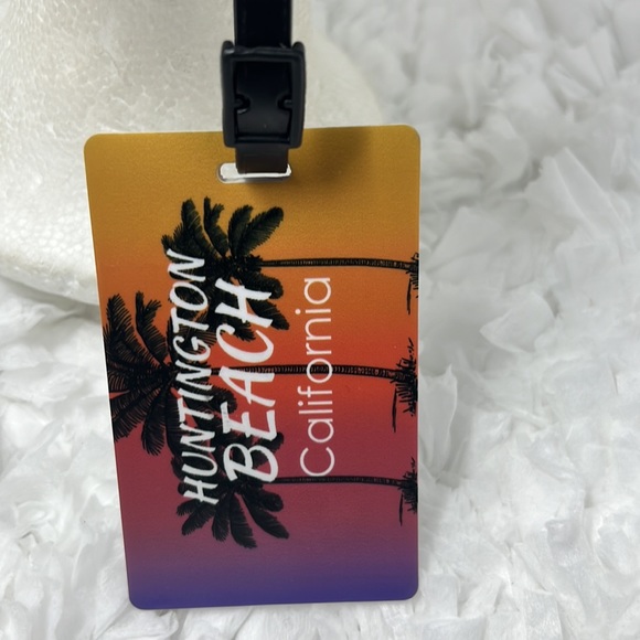 Hunting Beach California Washed Hat Unisex Embroidery Buckle Closure Black - Picture 5 of 9